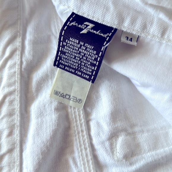 7 For All Mankind White Slimmy Jeans - Picture 7 of 9